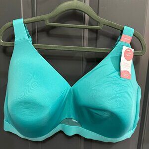 Cacique Comfort Bliss Bra - Size 48DDD Teal